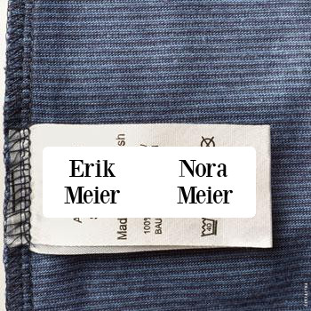 48 Super sticky Clothing Labels | Stick On Clothing Labels