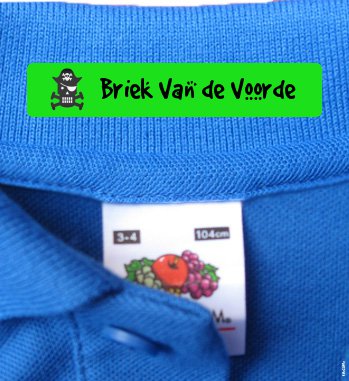 Children's Clothing Labels