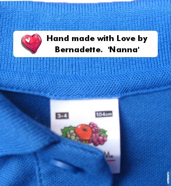 Iron On Clothing Labels For Kids