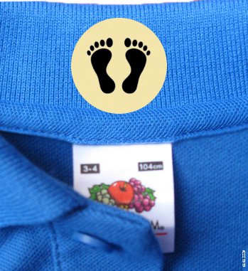 Iron On Clothing Tags