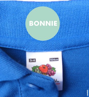 Iron On Clothing Tags